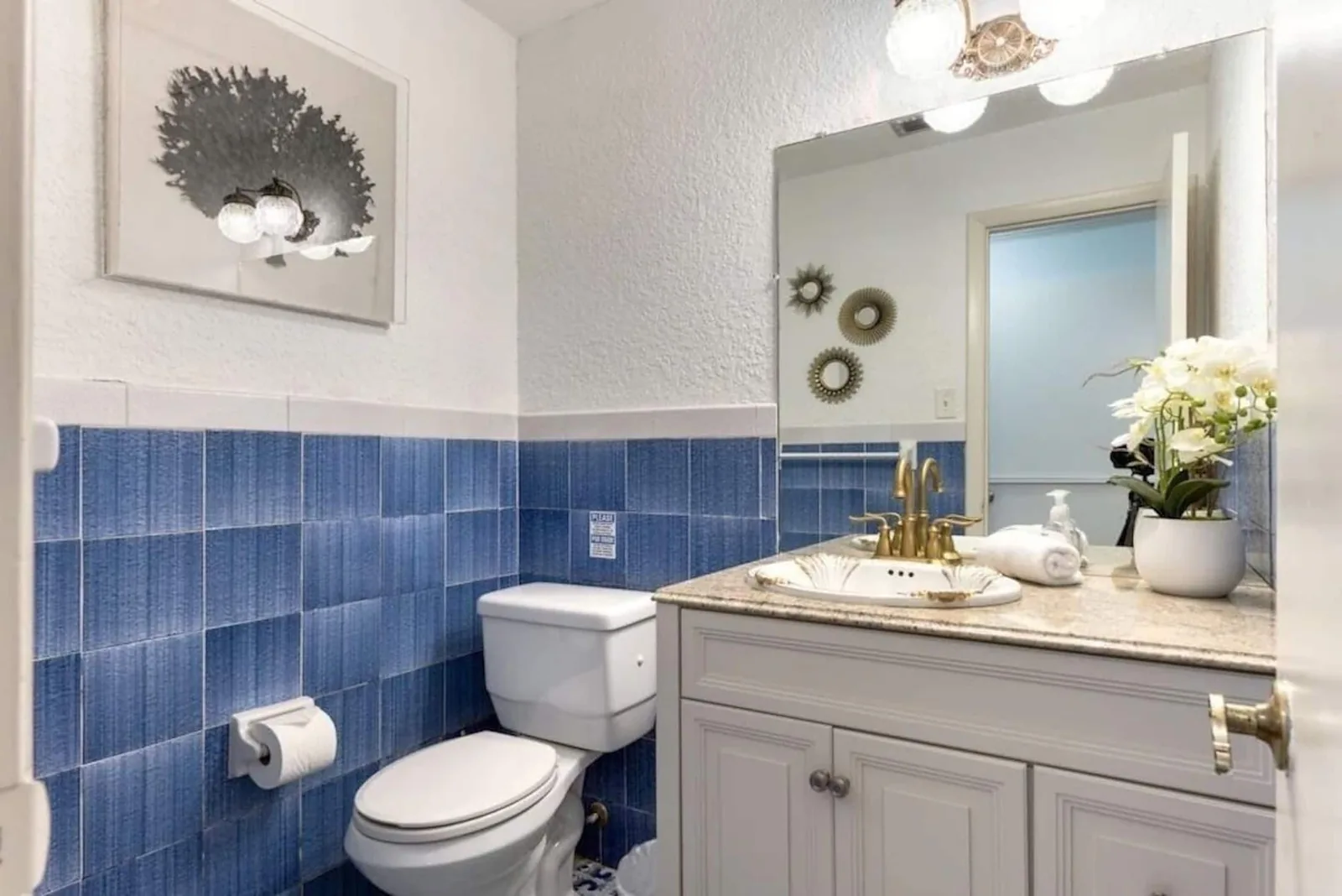 Half bath next to the bunk room